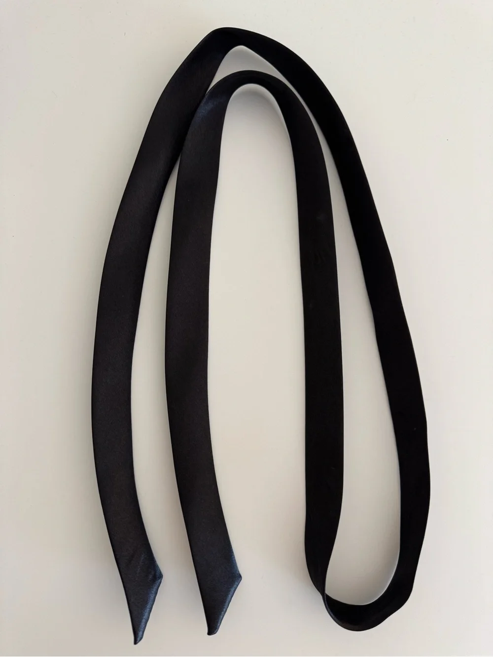 Black Satin Bowtie - Women